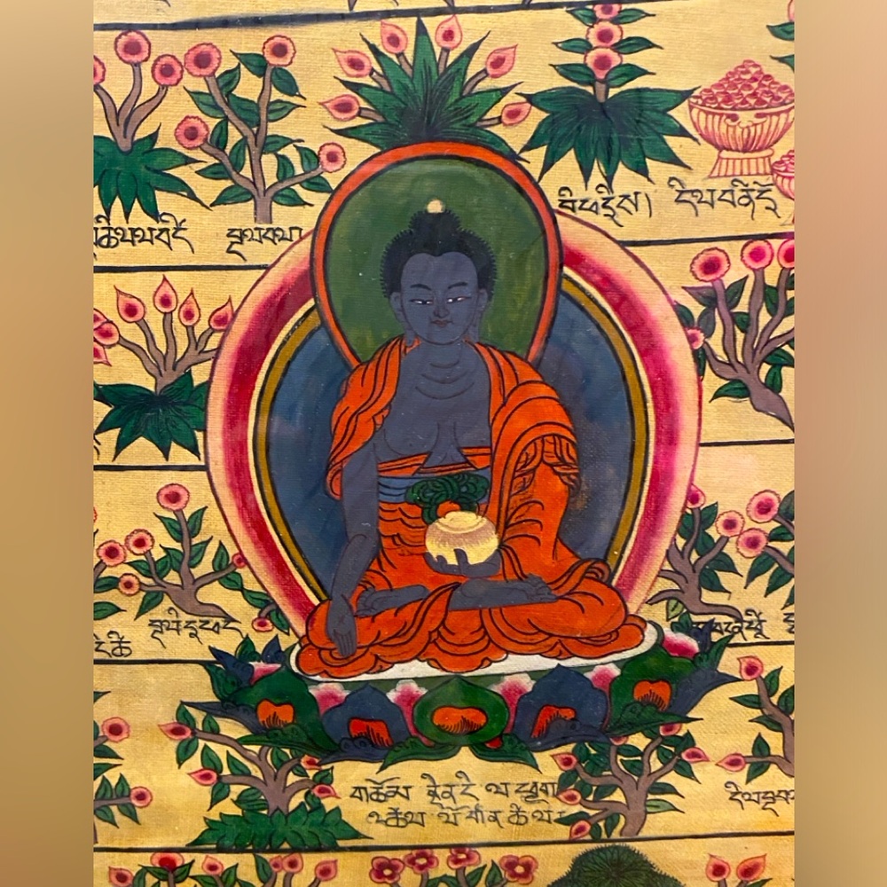 Rare Tibetan Medicine Buddha Thangka